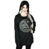 Unisex Jumper KILLSTAR - College Goth -Fashionable street clothing COLLEGE GOTH KNIT SWEATER D