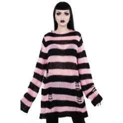 Women's Sweater KILLSTAR - Courtney Distress - BLACK