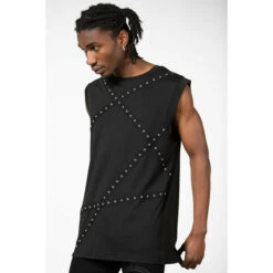 Men's Tank Top KILLSTAR - Dead Punch - Black -Fashionable street clothing DEAD PUNCH VEST M D