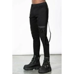 Men's Trousers KILLSTAR - Demetrius Jeans - Black -Fashionable street clothing DEMETRIUS JEANS M 2