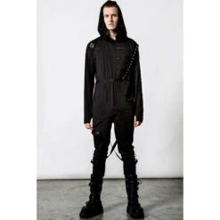 Unisex Sweatshirt KILLSTAR - Doomsayer - Black 8 Unisex Sweatshirt KILLSTAR - Doomsayer - Black -Fashionable street clothing DOOMSAYER HOODIE MENS B