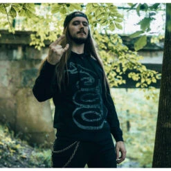 Men's Sweatshirt Metallica - Album Burnished - Black -Fashionable street clothing DSC00047