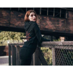 Women's Hoodie Slipknot - 9-Point Star Back - ROCK OFF 11 Women's Hoodie Slipknot - 9-Point Star Back - ROCK OFF -Fashionable street clothing DSC00591