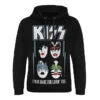 Hoodie Men's Kiss - I Was Made For Lovin´ You - HYBRIS -Fashionable street clothing ER 37 KISS011 BK