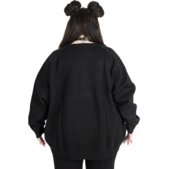 Women's Sweater KILLSTAR - Fearless -Fashionable street clothing FEARLESS KNIT SWEATER PLUS FEARLESS KNIT SWEATER PLUS D