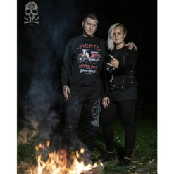 Sweatshirt (no Hood) Men's - FICHTL - BLACK HEART -Fashionable street clothing IMG 2592