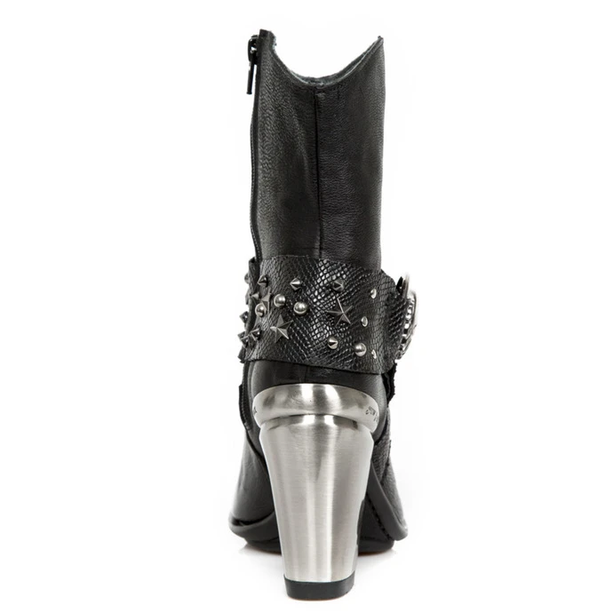 Women's Boots NEW ROCK - BUFALO WILD NEGRO - PITONE NEGRO 7 Women's Boots NEW ROCK - BUFALO WILD NEGRO - PITONE NEGRO - Image 5