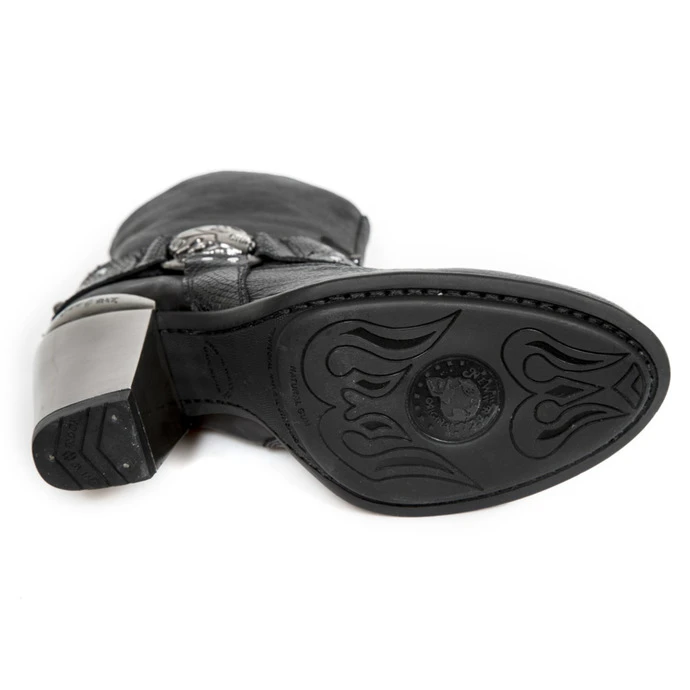 Women's Boots NEW ROCK - BUFALO WILD NEGRO - PITONE NEGRO 8 Women's Boots NEW ROCK - BUFALO WILD NEGRO - PITONE NEGRO - Image 6