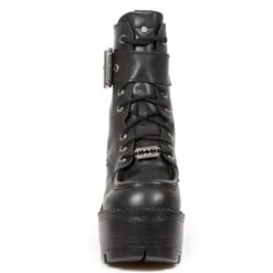Women's Shoes NEW ROCK - BLACK CRUST, SEVENTS BLACK -Fashionable street clothing M.SEVE27 S1 3