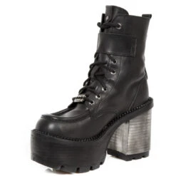 Women's Shoes NEW ROCK - BLACK CRUST, SEVENTS BLACK -Fashionable street clothing M.SEVE27 S1 4
