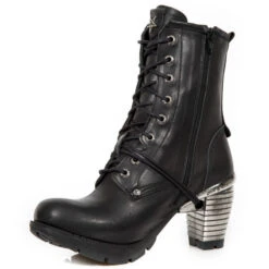 Women's High Boots NEW ROCK - ITALI NEGRO, TRAIL NEGRO TACON ACERO-2 -Fashionable street clothing M.TR095 S1 4
