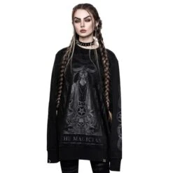 Unisex Sweatshirt KILLSTAR - Magician -Fashionable street clothing MAGICIAN SWEATSHIRT C