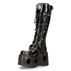Leather Boots Women's - NEW ROCK 12 Leather Boots Women's - NEW ROCK -Fashionable street clothing M 314 S5 4