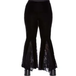 Women's Trousers KILLSTAR - Night Stalker Bell -Fashionable street clothing NIGHT STALKER BELL BOTTOMS PLUS B