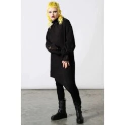 Unisex Sweater KILLSTAR - Placebo Knit - Black -Fashionable street clothing PLACEBO KNIT SWEATER F