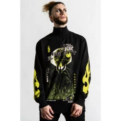 Unisex Sweatshirt KILLSTAR - Shine Bright Track - Black -Fashionable street clothing SHINE BRIGHT TRACK JACKET MENS B