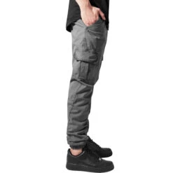Men's Trousers URBAN CLASSICS - Cargo Jogging 11 Men's Trousers URBAN CLASSICS - Cargo Jogging -Fashionable street clothing TB1268 M1 00097 darkgrey