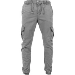 Men's Trousers URBAN CLASSICS - Cargo Jogging 12 Men's Trousers URBAN CLASSICS - Cargo Jogging -Fashionable street clothing TB1268 M1 00098 darkgrey