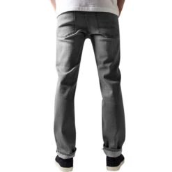 Men's Trousers URBAN CLASSICS - Stretch Denim -Fashionable street clothing TB1437 M2 00111grey