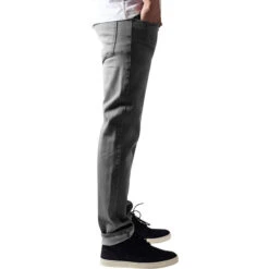 Men's Trousers URBAN CLASSICS - Stretch Denim -Fashionable street clothing TB1437 M5 00111grey