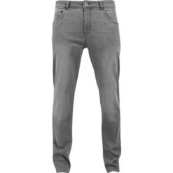 Men's Trousers URBAN CLASSICS - Stretch Denim -Fashionable street clothing TB1437 P1 00111grey