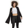 Women's Cardigan URBAN CLASSICS - Chenille - Black -Fashionable street clothing TB2355 M1 00007 1