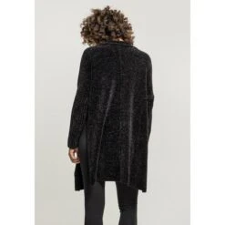 Women's Cardigan URBAN CLASSICS - Chenille - Black -Fashionable street clothing TB2355 M2 00007 1