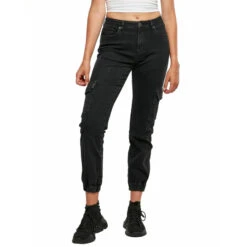 Women's Trousers URBAN CLASSICS - Organic Stretch Denim Cargo - TB4797