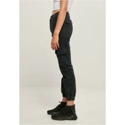 Women's Trousers URBAN CLASSICS - Organic Stretch Denim Cargo - TB4797 -Fashionable street clothing TB4797 Mw4 00709