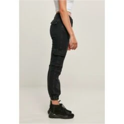 Women's Trousers URBAN CLASSICS - Organic Stretch Denim Cargo - TB4797 -Fashionable street clothing TB4797 Mw5 00709