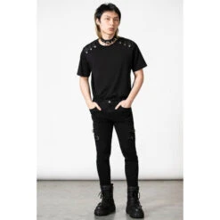 Men's Trousers KILLSTAR - Thom Jeans - Black -Fashionable street clothing THOM JEANS M B