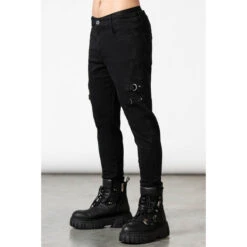 Men's Trousers KILLSTAR - Thom Jeans - Black -Fashionable street clothing THOM JEANS M C