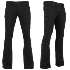 Men's Trousers (jeans) WORNSTAR - Gauntlet Skull - Black -Fashionable street clothing WSGP GLTSK J16a 2003x