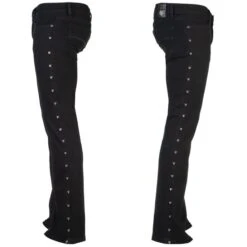 Men's Trousers (jeans) WORNSTAR - Gauntlet Skull - Black -Fashionable street clothing WSGP GLTSK J16a 2004x