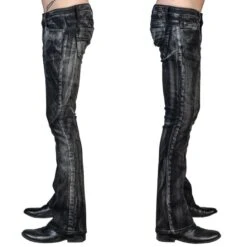 Men's Trousers (jeans) WORNSTAR - Hellraiser Smoke - Black -Fashionable street clothing WSGP HRKSW J12a 2001x