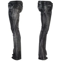 Men's Trousers (jeans) WORNSTAR - Hellraiser Smoke - Black -Fashionable street clothing WSGP HRKSW J12a 2004x