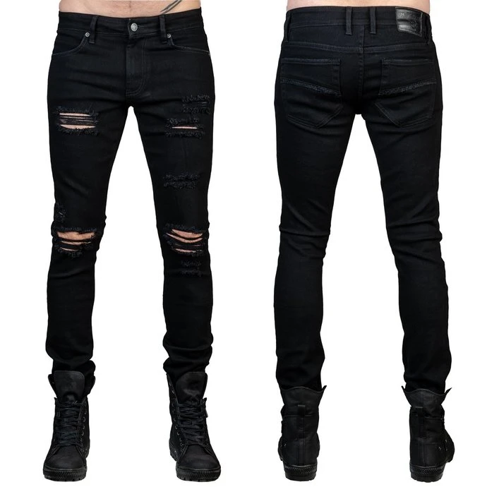 Men's Trousers (jeans) WORNSTAR - Rampager Shredded - Black 3 Men's Trousers (jeans) WORNSTAR - Rampager Shredded - Black