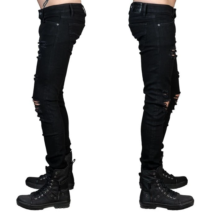 Men's Trousers (jeans) WORNSTAR - Rampager Shredded - Black 4 Men's Trousers (jeans) WORNSTAR - Rampager Shredded - Black - Image 2