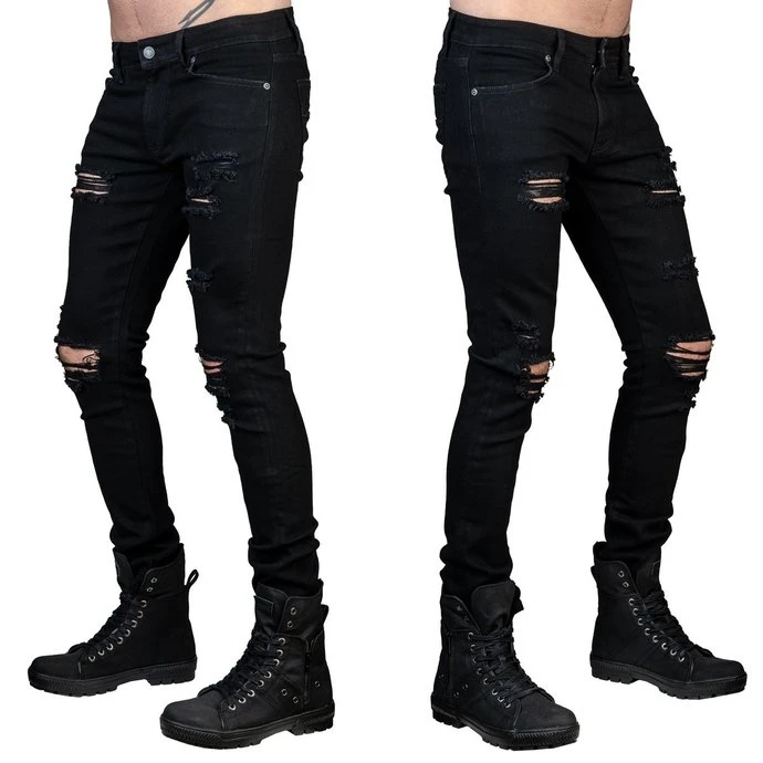 Men's Trousers (jeans) WORNSTAR - Rampager Shredded - Black 5 Men's Trousers (jeans) WORNSTAR - Rampager Shredded - Black - Image 3