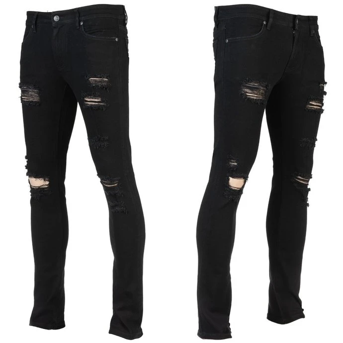 Men's Trousers (jeans) WORNSTAR - Rampager Shredded - Black 8 Men's Trousers (jeans) WORNSTAR - Rampager Shredded - Black - Image 6
