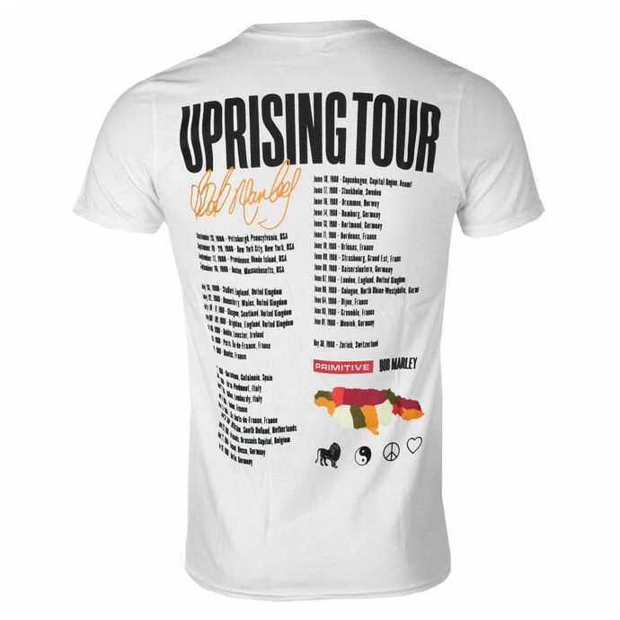 Men's T-shirt PRIMITIVE X BOB MARLEY - Uprising - White 4 Men's T-shirt PRIMITIVE X BOB MARLEY - Uprising - White - Image 2