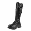 Women's Shoes KILLSTAR - Aella Chunky - Black -Fashionable street clothing aella chunky boots b001