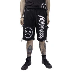 Men's Shorts HEARTLESS - SMILE SHORTS - BLACK