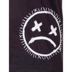 Men's Shorts HEARTLESS - SMILE SHORTS - BLACK -Fashionable street clothing aheartless 153