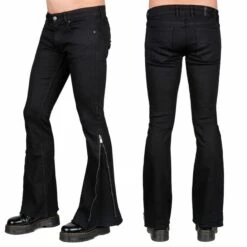 Unisex Pants WORNSTAR - Hellraiser Side - Black -Fashionable street clothing all access collection hellraiser side zipper pants black 00000000000049