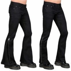 Unisex Pants WORNSTAR - Hellraiser Side - Black -Fashionable street clothing all access collection hellraiser side zipper pants black 00000000000051