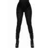Women's Trousers (leggings) KILLSTAR - Althea's Evil Velvet -Fashionable street clothing althea s evil velvet leggings b x1600