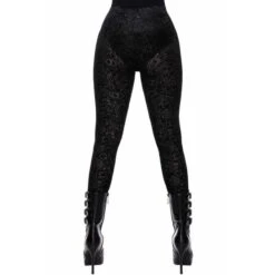 Women's Trousers (leggings) KILLSTAR - Althea's Evil Velvet -Fashionable street clothing althea s evil velvet leggings b x1601