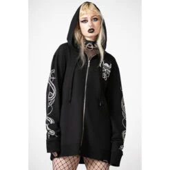 Sweatshirt Unisex KILLSTAR - Anders - Black 10 Sweatshirt Unisex KILLSTAR - Anders - Black -Fashionable street clothing anders zipup hoodie m b002