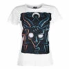 Women's T-shirt AKUMU INK - Baphomet's Curse - White -Fashionable street clothing ao maly vystrih klasicky bile 001